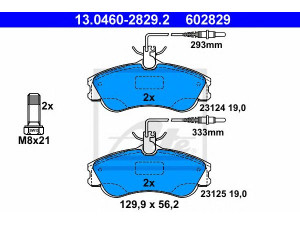 ATE 13.0460-2829.2 stabdžių trinkelių rinkinys, diskinis stabdys 
 Techninės priežiūros dalys -> Papildomas remontas
4251 55, 4254 85, 4251 54