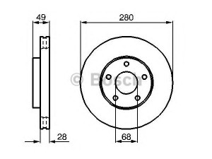 BOSCH 0 986 479 B61 stabdžių diskas 
 Stabdžių sistema -> Diskinis stabdys -> Stabdžių diskas
40206 3Y502, 40206 4U101, 40206 4U103