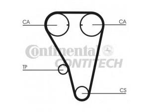 CONTITECH CT803 paskirstymo diržas 
 Techninės priežiūros dalys -> Papildomas remontas
GTB1289, LHN10016