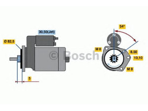 BOSCH 0 001 107 103 starteris 
 Elektros įranga -> Starterio sistema -> Starteris
036 911 023 S