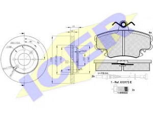 ICER 30993-6572 stabdžių rinkinys, diskiniai stabdžiai 
 Stabdžių sistema -> Diskinis stabdys -> Stabdžių remonto rinkinys