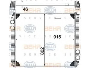 HELLA 8MK 376 753-361 radiatorius, variklio aušinimas
0516255002, 1AH00081S, 3AH00243SP