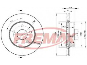 FREMAX BD-5117 stabdžių diskas 
 Stabdžių sistema -> Diskinis stabdys -> Stabdžių diskas
52098672