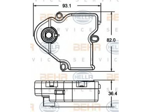 HELLA 6NV 351 341-011 valdiklis, maišymo sklendė
3542575C2