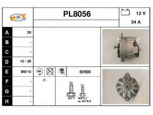 SNRA PL8056 kintamosios srovės generatorius