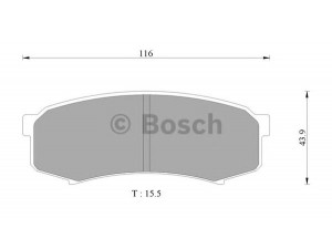 BOSCH 0 986 AB2 074 stabdžių trinkelių rinkinys, diskinis stabdys 
 Techninės priežiūros dalys -> Papildomas remontas
1V082648Z, 4605A389, MN-301, 04466 60010