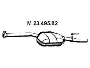 EBERSPÄCHER 23.495.82 vidurinis duslintuvas 
 Išmetimo sistema -> Duslintuvas
210 490 04 21, 210 490 12 21