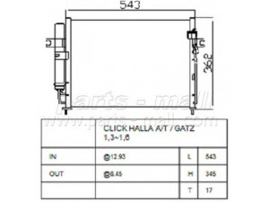 PARTS-MALL PXNCA-078 kondensatorius, oro kondicionierius 
 Oro kondicionavimas -> Kondensatorius
976061C100