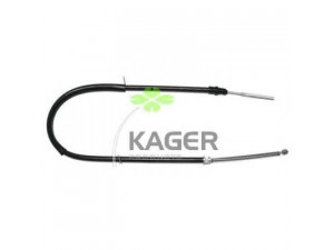KAGER 19-0620 trosas, stovėjimo stabdys 
 Stabdžių sistema -> Valdymo svirtys/trosai
4745.F2, 1473322080, 4745.F2