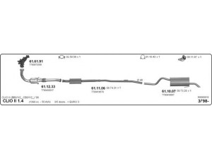 IMASAF 566000016 išmetimo sistema 
 Išmetimo sistema -> Išmetimo sistema, visa