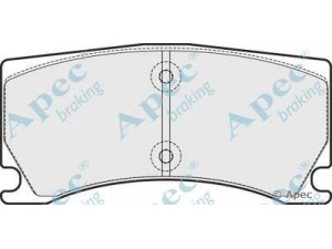 APEC braking PAD1712 stabdžių trinkelių rinkinys, diskinis stabdys 
 Techninės priežiūros dalys -> Papildomas remontas
C2P15994