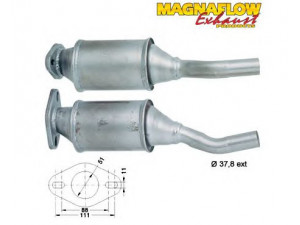 MAGNAFLOW 81860 katalizatoriaus keitiklis 
 Išmetimo sistema -> Katalizatoriaus keitiklis
46521907