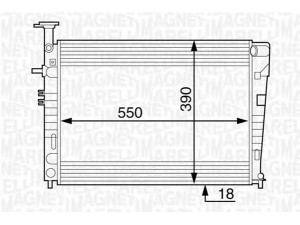 MAGNETI MARELLI 350213128500 radiatorius, variklio aušinimas 
 Aušinimo sistema -> Radiatorius/alyvos aušintuvas -> Radiatorius/dalys
25310-2E100, 25310-2E100, 253102E100