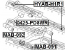 FEBEST HYAB-H1R1 valdymo svirties/išilginių svirčių įvorė
55600-4A600, 55614-4A600