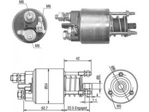 MAGNETI MARELLI 940113050491 solenoidinis jungiklis, starteris