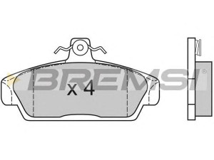 BREMSI BP2529 stabdžių trinkelių rinkinys, diskinis stabdys 
 Techninės priežiūros dalys -> Papildomas remontas
GBP90318, GBP90320, 1001114, GBP90318
