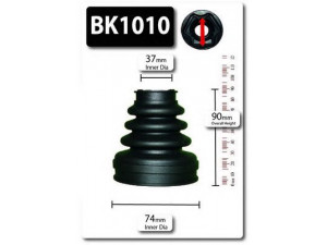 SHAFTEC BK1010 gofruotoji membrana, kardaninis velenas 
 Ratų pavara -> Gofruotoji membrana
3287A6