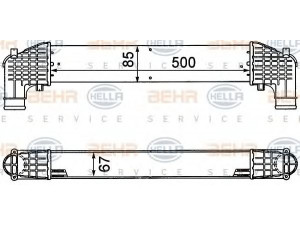 HELLA 8ML 376 776-571 tarpinis suslėgto oro aušintuvas, kompresorius 
 Variklis -> Oro tiekimas -> Įkrovos agregatas (turbo/superįkrova) -> Tarpinis suslėgto oro aušintuvas
1 020 622, 7M0145805, 95VW9L440AA