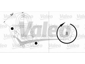 VALEO 455697 starteris 
 Elektros įranga -> Starterio sistema -> Starteris
MD308088, SMD308088, MD308088
