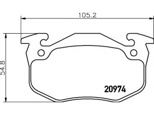 HELLA 8DB 355 018-951 stabdžių trinkelių rinkinys, diskinis stabdys 
 Techninės priežiūros dalys -> Papildomas remontas
425071, 425104, 425146, 425148