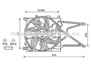 AVA QUALITY COOLING OL7596 ventiliatorius, radiatoriaus 
 Aušinimo sistema -> Oro aušinimas