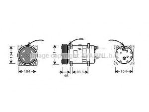 AVA QUALITY COOLING UVK049 kompresorius, oro kondicionierius