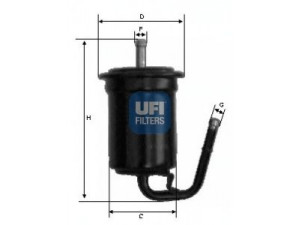 UFI 31.714.00 kuro filtras 
 Techninės priežiūros dalys -> Papildomas remontas
23300-87739, 23300-87740