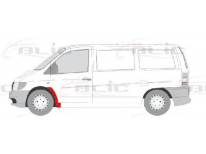 BLIC 6504-03-3541331P sparnas 
 Kėbulas -> Transporto priemonės priekis -> Sparnas/montavimo dalys