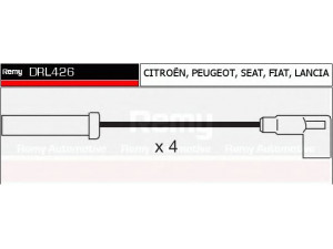 DELCO REMY DRL426 uždegimo laido komplektas 
 Kibirkšties / kaitinamasis uždegimas -> Uždegimo laidai/jungtys
77 353 97, 77 420 05, 5967L3, 5967L6
