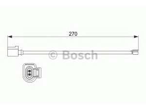 BOSCH 1 987 473 526 įspėjimo kontaktas, stabdžių trinkelių susidėvėjimas
1J0 615 121, 991 609 171 00, 1J0 615 121