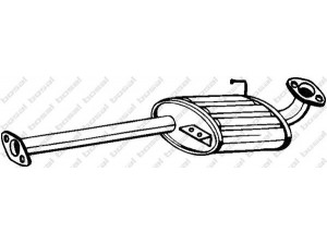 BOSAL 280-059 vidurinis duslintuvas 
 Išmetimo sistema -> Duslintuvas
8-97258-079-0