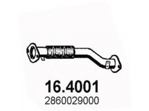 ASSO 16.4001 išleidimo kolektorius 
 Išmetimo sistema -> Išmetimo vamzdžiai
2860029000, 2861029781, 2861029782