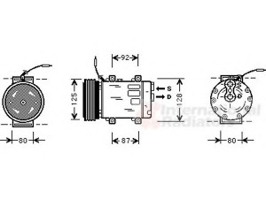 VAN WEZEL 4300K067 kompresorius, oro kondicionierius 
 Oro kondicionavimas -> Kompresorius/dalys
7700111298, 7700861971