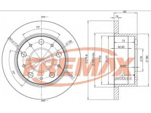 FREMAX BD-4696 stabdžių diskas 
 Stabdžių sistema -> Diskinis stabdys -> Stabdžių diskas
4246.Z1, 4246.Z3, 4249.41, 4249.42