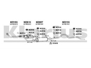 KLARIUS 600263U išmetimo sistema 
 Išmetimo sistema -> Išmetimo sistema, visa