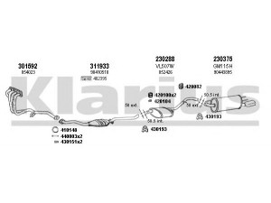 KLARIUS 391459E išmetimo sistema 
 Išmetimo sistema -> Išmetimo sistema, visa