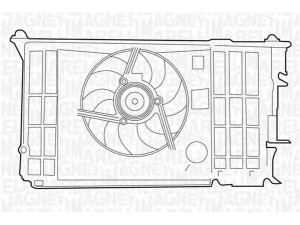 MAGNETI MARELLI 069422373010 ventiliatorius, radiatoriaus 
 Aušinimo sistema -> Oro aušinimas
1254.70
