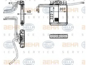 HELLA 8FH 351 311-721 šilumokaitis, salono šildymas 
 Šildymas / vėdinimas -> Šilumokaitis
002 835 65 01, A 002 835 65 01