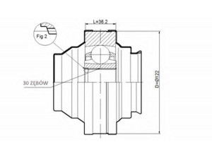 STATIM CW.044 jungčių komplektas, kardaninis velenas 
 Ratų pavara -> Sujungimai/komplektas