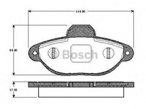 BOSCH 0 986 TB2 225 stabdžių trinkelių rinkinys, diskinis stabdys 
 Techninės priežiūros dalys -> Papildomas remontas
5892737, 77362185, 77362479, 9948045