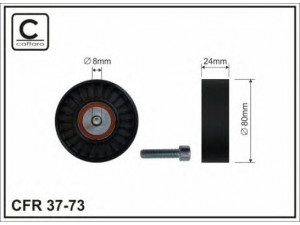CAFFARO 37-73 kreipiantysis skriemulys, V formos rumbuotas diržas 
 Diržinė pavara -> V formos rumbuotas diržas/komplektas -> Laisvasis/kreipiamasis skriemulys
11 28 2 243 702, 11 28 2 245 166