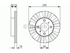 BOSCH 0 986 479 883 stabdžių diskas 
 Dviratė transporto priemonės -> Stabdžių sistema -> Stabdžių diskai / priedai
MB699282, MB699283, MB950922, MR449769