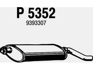 FENNO P5352 galinis duslintuvas 
 Išmetimo sistema -> Duslintuvas
8975062, 9374109, 9393307