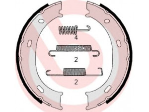 BREMBO S 50 510 stabdžių trinkelių komplektas, stovėjimo stabdis 
 Stabdžių sistema -> Rankinis stabdys
0034203420, 2D0609525, 2D0609538