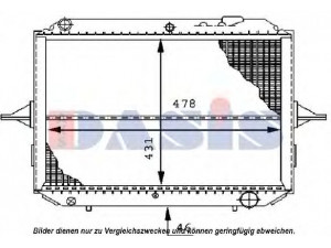 AKS DASIS 070400N radiatorius, variklio aušinimas
