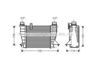 AVA QUALITY COOLING RT4553 tarpinis suslėgto oro aušintuvas, kompresorius 
 Variklis -> Oro tiekimas -> Įkrovos agregatas (turbo/superįkrova) -> Tarpinis suslėgto oro aušintuvas
144618748R