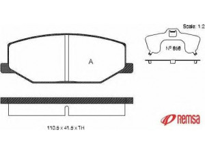 METZGER 0190.10 stabdžių trinkelių rinkinys, diskinis stabdys 
 Techninės priežiūros dalys -> Papildomas remontas
55110-70A00, 55110-70A00 000, 55110-80000