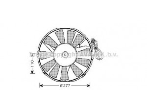 AVA QUALITY COOLING OL7523 ventiliatorius, radiatoriaus 
 Aušinimo sistema -> Oro aušinimas
1845028, 1845039, 90347536, 90510210