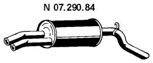 EBERSPÄCHER 07.290.84 galinis duslintuvas
8 52 126, 8 52 867