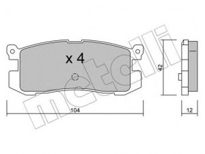 METELLI 22-0233-0 stabdžių trinkelių rinkinys, diskinis stabdys 
 Techninės priežiūros dalys -> Papildomas remontas
GJY7-26-48Z, GJY7-26-48Z9A, 3395842